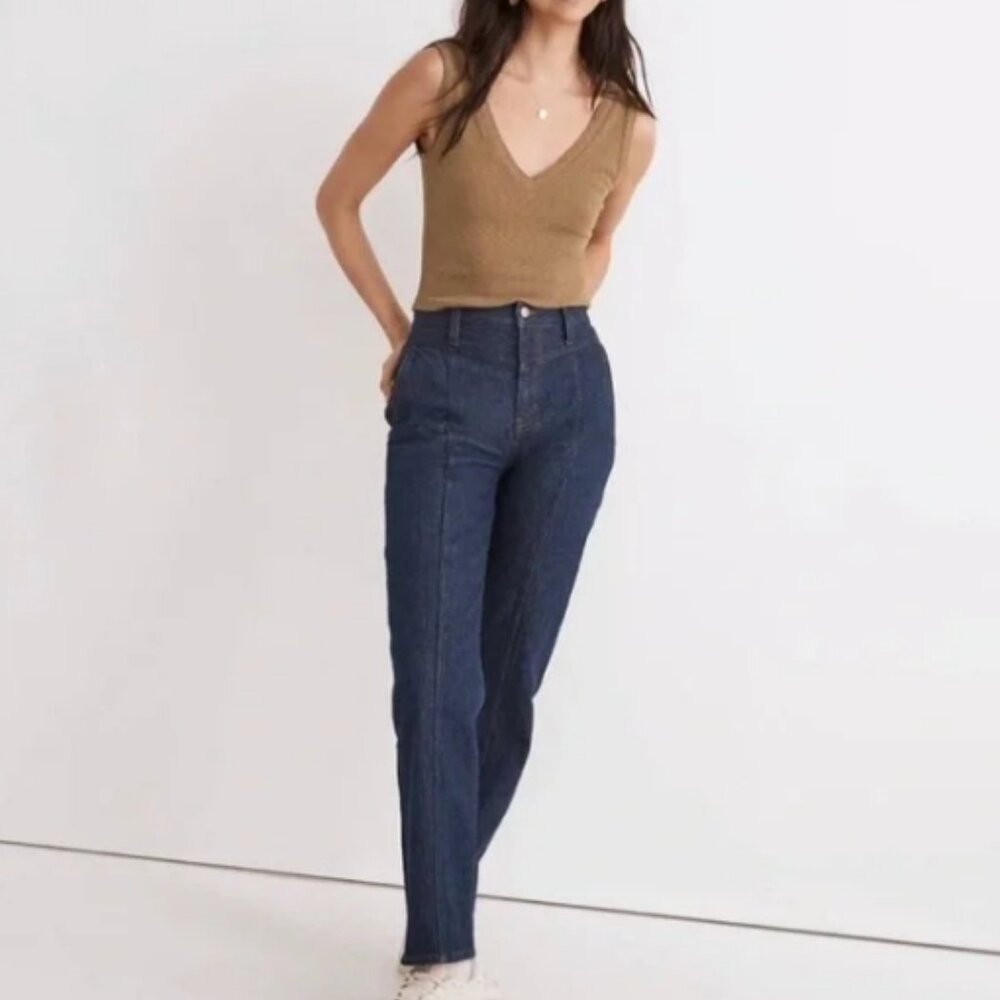 Madewell "Perfect Vintage Straight" Greenhaven Jean Seam Edition Size 30